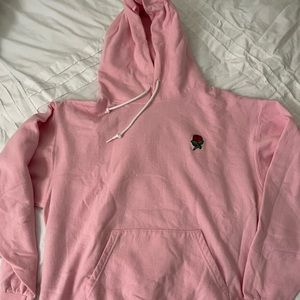Pink rose hoodie